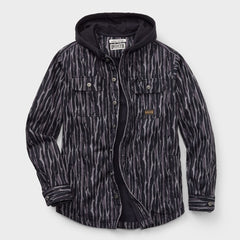 Men's Jersey-Lined Fire Hose Hooded Shirt Jac
