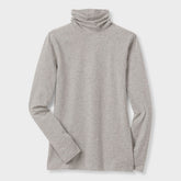 Women's Plus No-Yank Long Sleeve Turtleneck T-Shirt