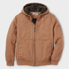 Men's Fire Hose Flannel-Lined Hooded Action Jac