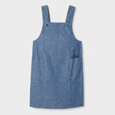 Women's Chambray Sleeveless Smock Dress