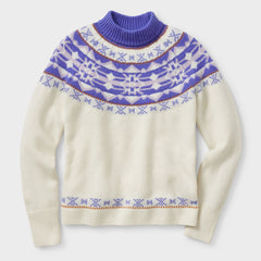 Women's Woolpaca Jacquard Mockneck Sweater