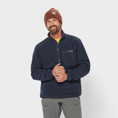 Men's Pile Hi Fleece Half Zip Mock Neck