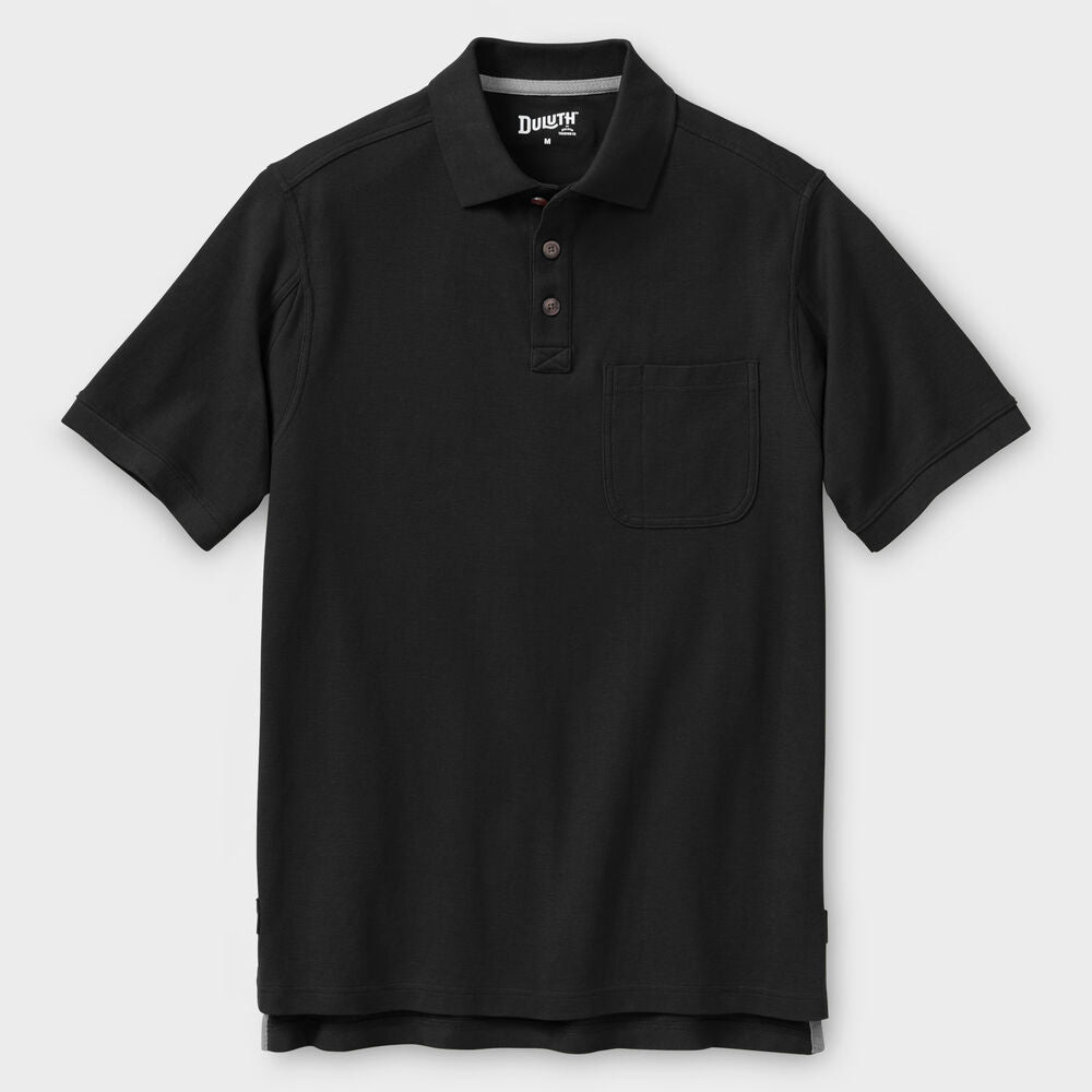 Men's No Polo Shirt Short Sleeve with Pocket