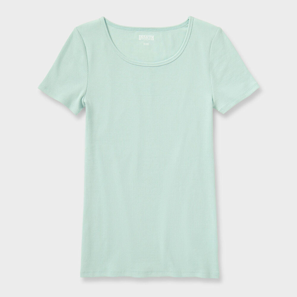 Women's No-Yank Luxe Rib Short Sleeve Tee